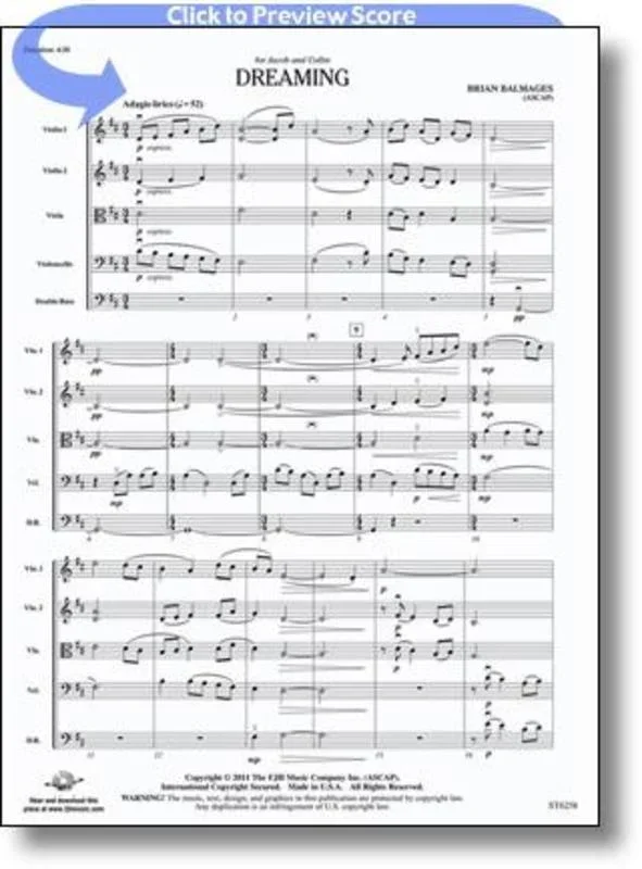 Dreaming So4 Score/Parts