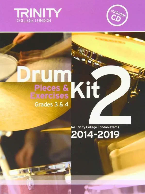 Drum Kit Exam Pieces and Studies Gr 3and4 2014 -2019 (Softcover Book/CD)