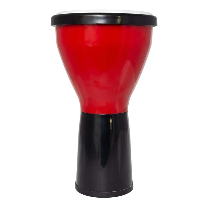 Drumfire 8″ Synthetic Head Kids Djembe (Red/Black)