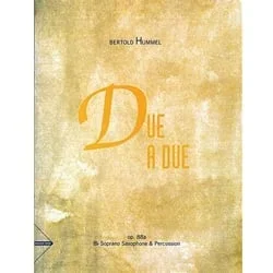Due a Due, Op. 88a – Soprano Saxophone & Percussion