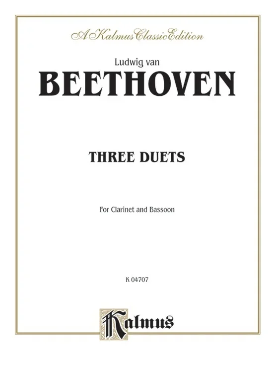 Duets 3 For Clarinet/Bassoon