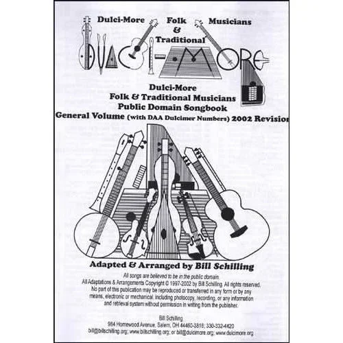 Dulci-More Folk & Traditional Musicians Public Domain Songbook
