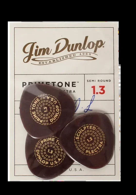 Dunlop 1.3mm Primetone Standard Picks with Grip Players Pack