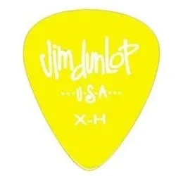 Dunlop 486PXH Gels Guitar Picks – Extra Heavy Yellow (12 Pack)