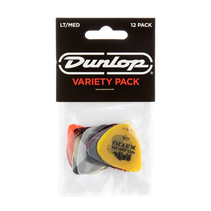 Dunlop Variety Guitar Picks, 12-Pack (Light – Medium)