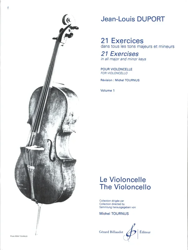Duport: 21 Cello Etudes – Volume 1 (Nos. 1-11)