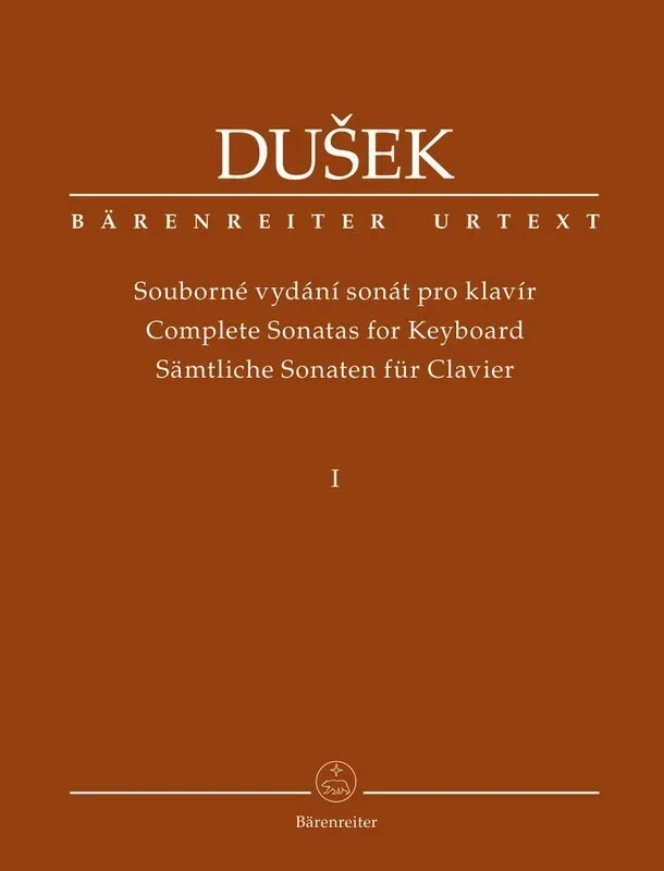 Dusek – Complete Sonatas Keyboard Vol 1 (Softcover Book) Urtext Edition Book