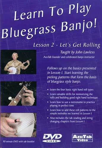 DVD – Learn to Play Bluegrass Banjo! Lesson 2 – Let’s Get Rolling