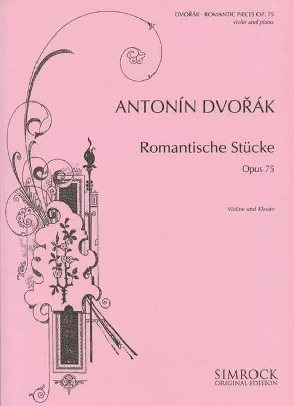 Dvorak – Romantic Pieces Op 75 Violin/Piano (Softcover Book)