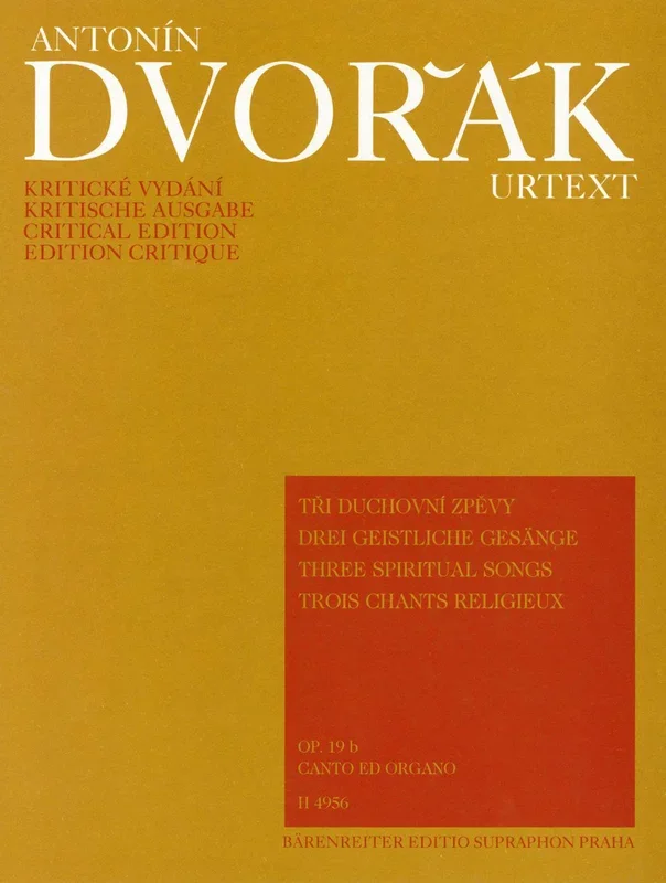 Dvořák: Drei Geistliche Gesange (Three Spiritual Songs)