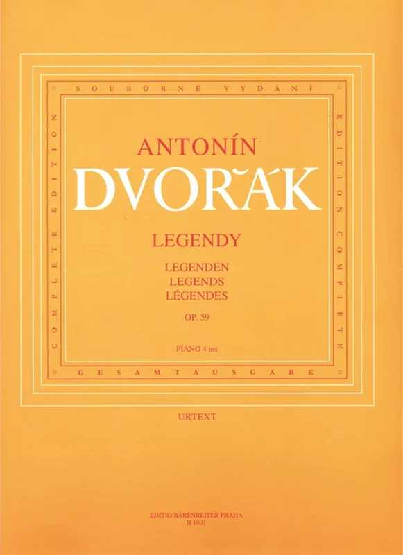Dvořák: Legends Op 59 – Piano Duet