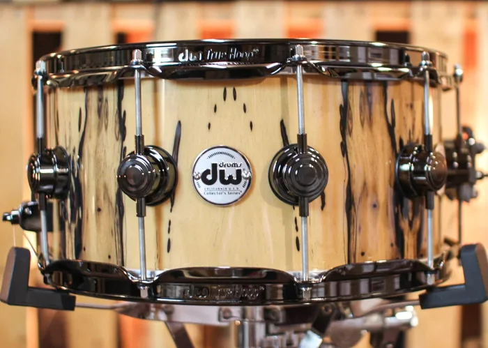 DW 6.5×14 Collector’s Maple 333 Ivory Ebony Snare Drum – SO#1315774