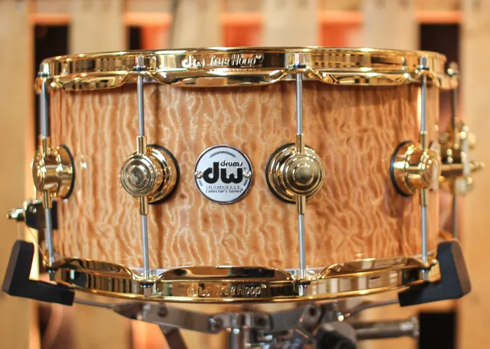 DW 6.5×14 Collector’s Maple VLT Quilted Moabi Snare Drum – SO#1344434