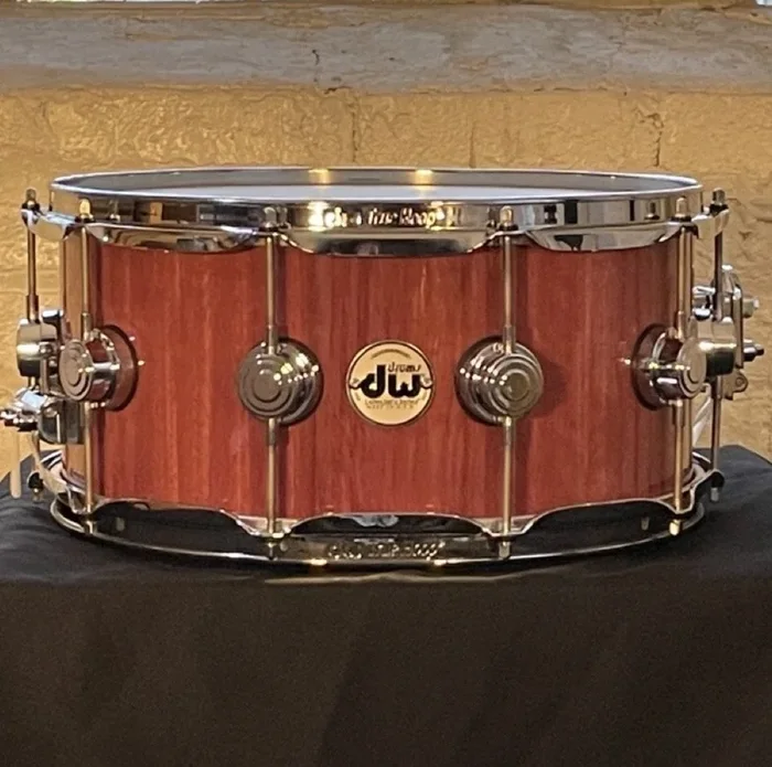 DW Collector’s Series Pure Purpleheart 6.5×14 Snare Drum w/Chrome Hardware Lacquer Custom