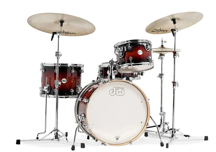 DW Design Tobacco Burst Lacquer Frequent Flyer Drum Set – 20,12,14,14sn – DDLG2004TB
