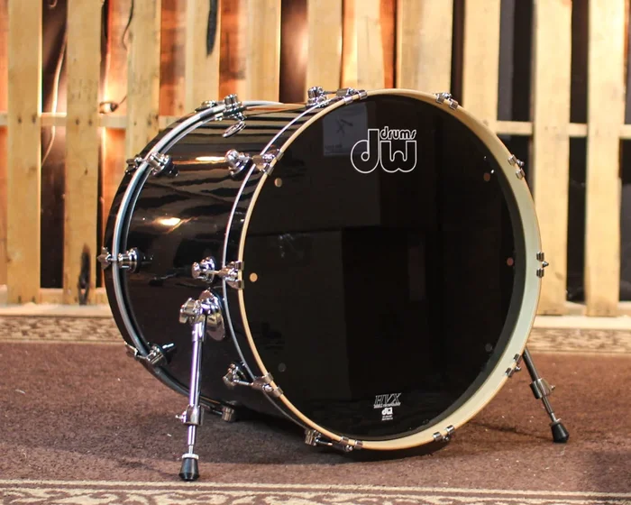 DW Performance Black Mirra Bass Drum – 18×22