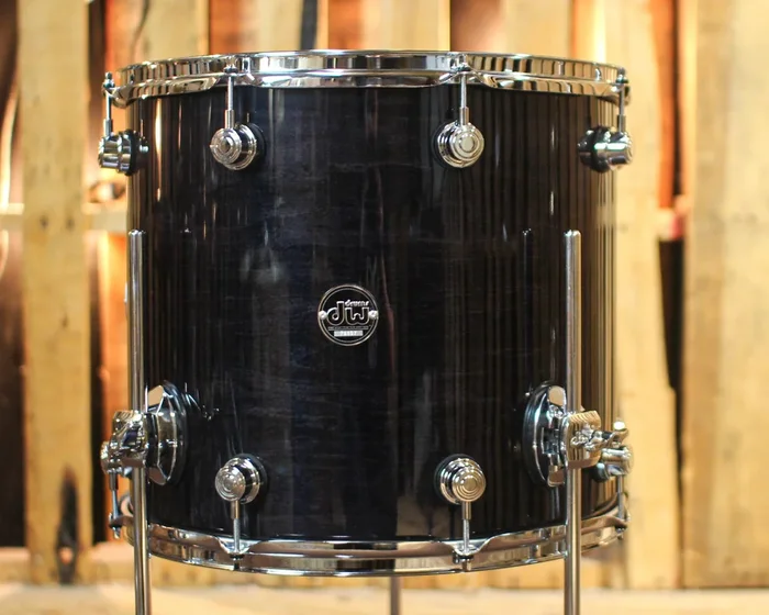 DW Performance Ebony Stain Floor Tom – 14×16