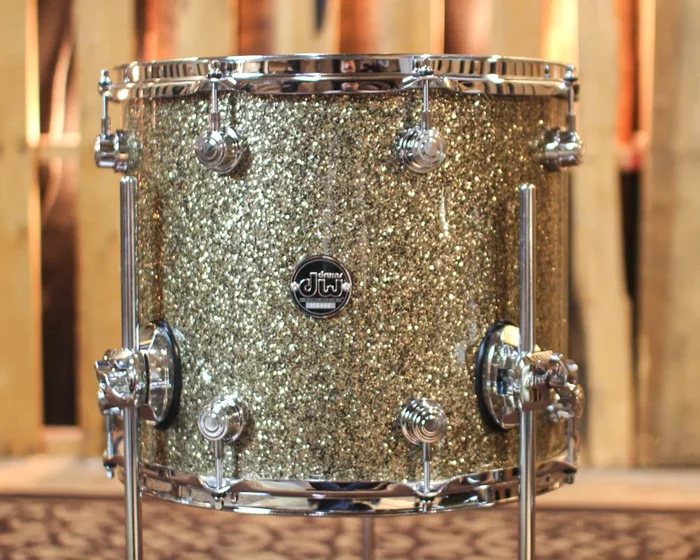 DW Performance Ginger Glitter Glass Floor Tom – 12×14