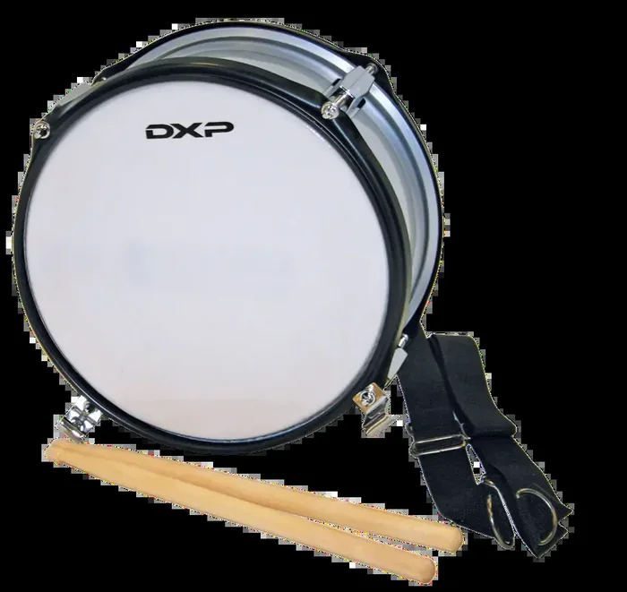 DXP 10 X 05 Inch Marching Snare Drum – Metal Silver Studs, Student Series