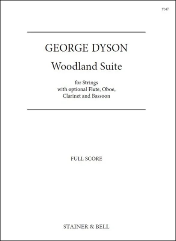 Dyson – Woodland Suite For Strings Full Score (Softcover Book)