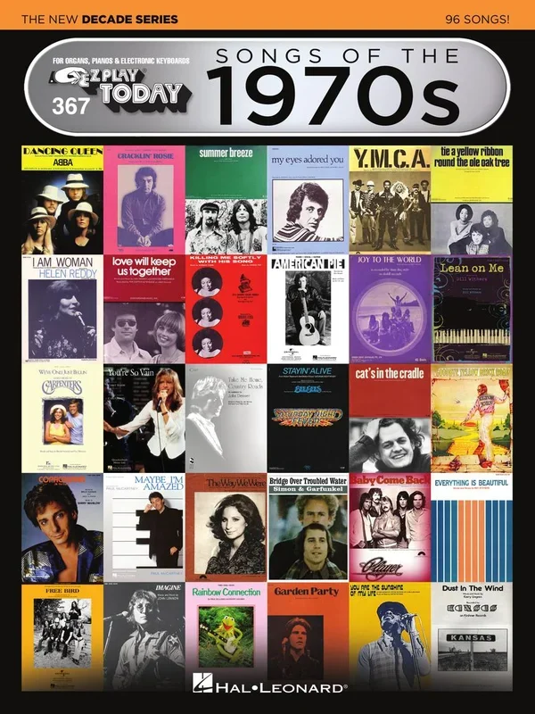 E-Z Play Piano 367, Songs of the 1970s
