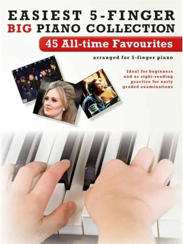 Easiest 5 Finger Piano Collection 45 All-Time Fav (Softcover Book)