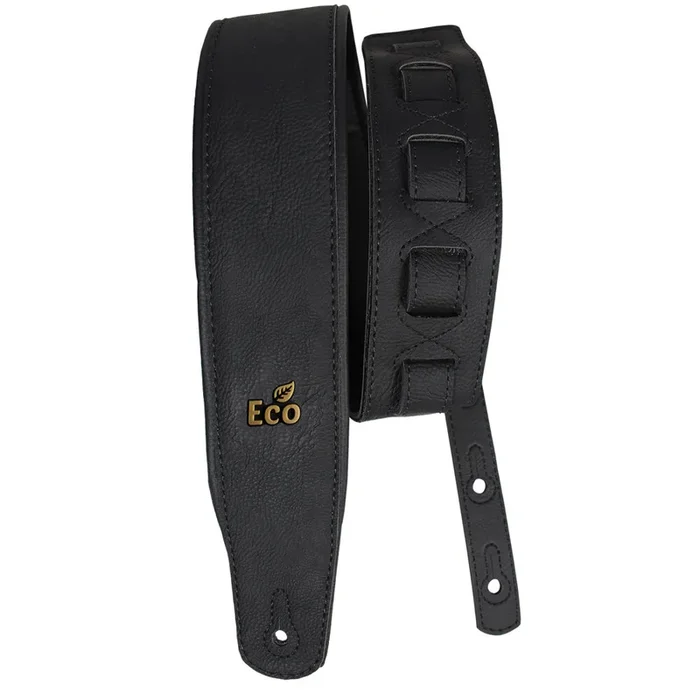 EcoStrap EcoSoft Guitar Strap – 3″ Wide, Adjustable 37″ to 56″, Padded Vegan Material, Made in Brazil