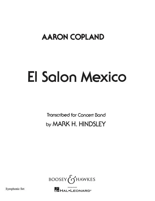 El Salon Mexico Score/Parts Book