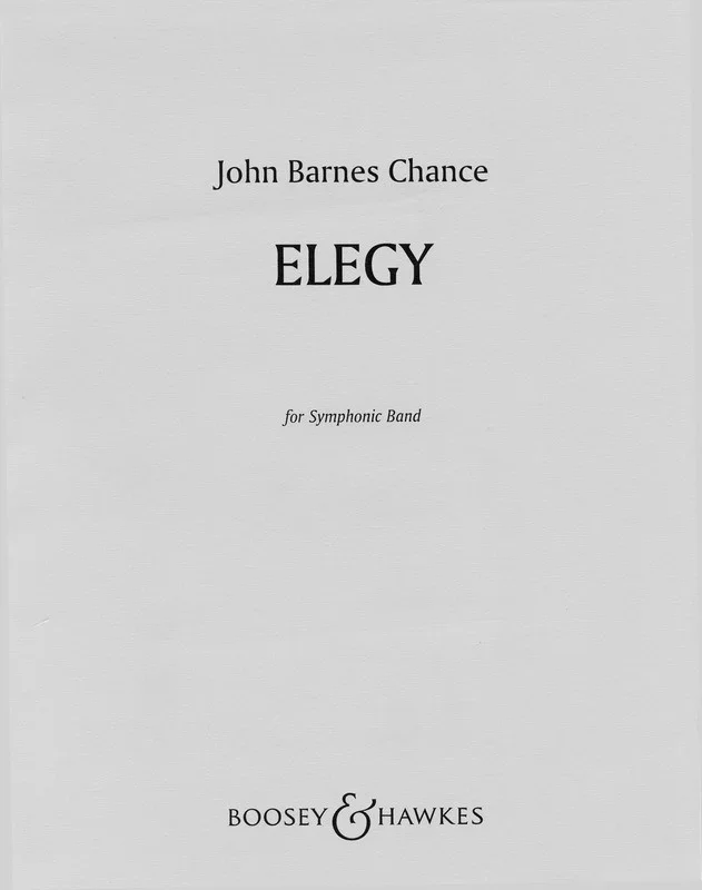 Elegy Score/Parts Book