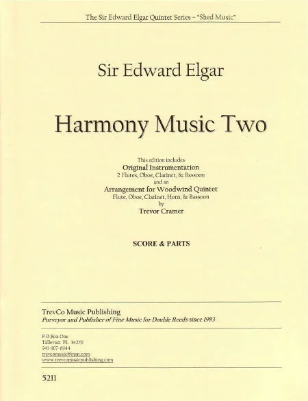 Elgar: Harmony Music, Op. 6, No. 2 – Volume 2 (Original Instruments & arr. for Wind Quintet)