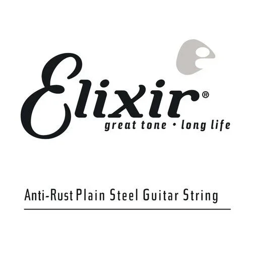 Elixir 13014 Anti-Rust Plain Steel Single Guitar String