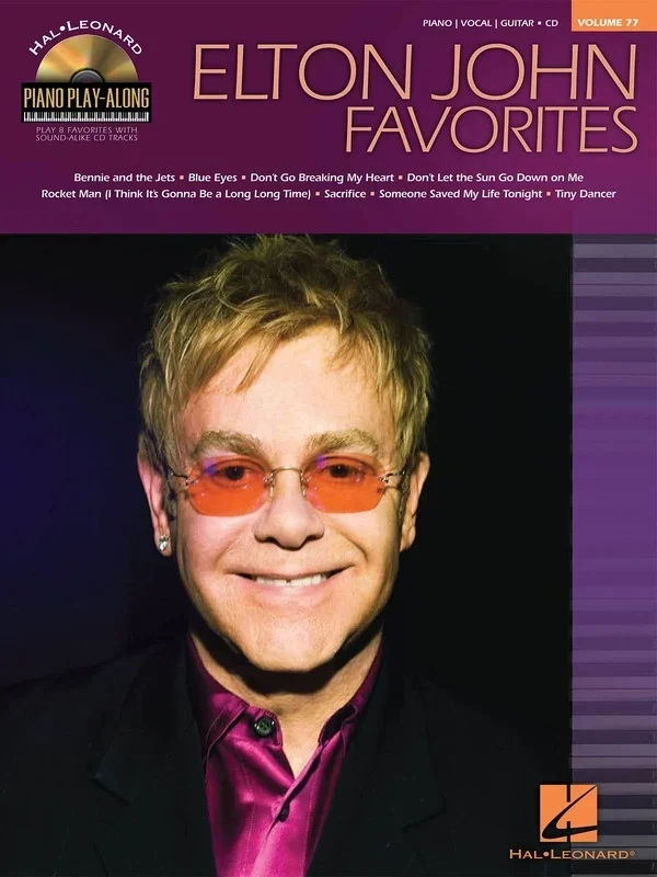 Elton John Favorites Piano Playalong V77 Book/CD (Softcover Book/CD)