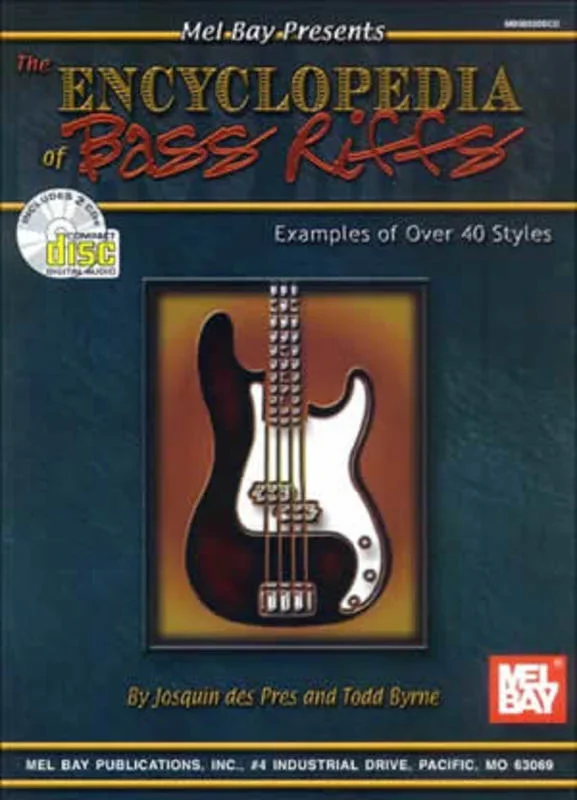 Encyclopedia Of Bass Riffs Softcover Book/CD