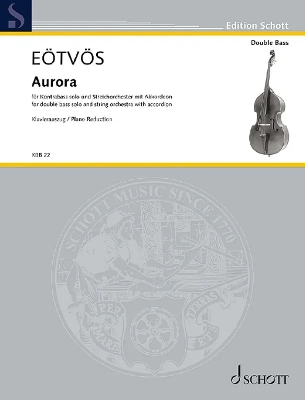 Eotvos – Aurora Double Bass/String Orch/Accordion Score/Parts