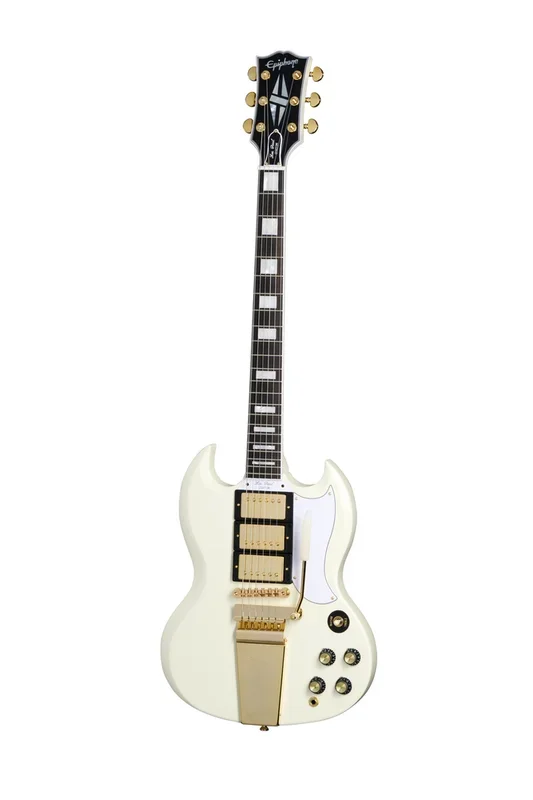 Epiphone 1963 Les Paul SG Custom Maestro Inc Hard Case Classic White