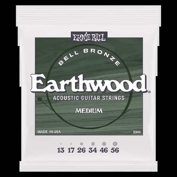 Ernie Ball Earthwood Bell Bronze Medium Acoustic Guitar String Set