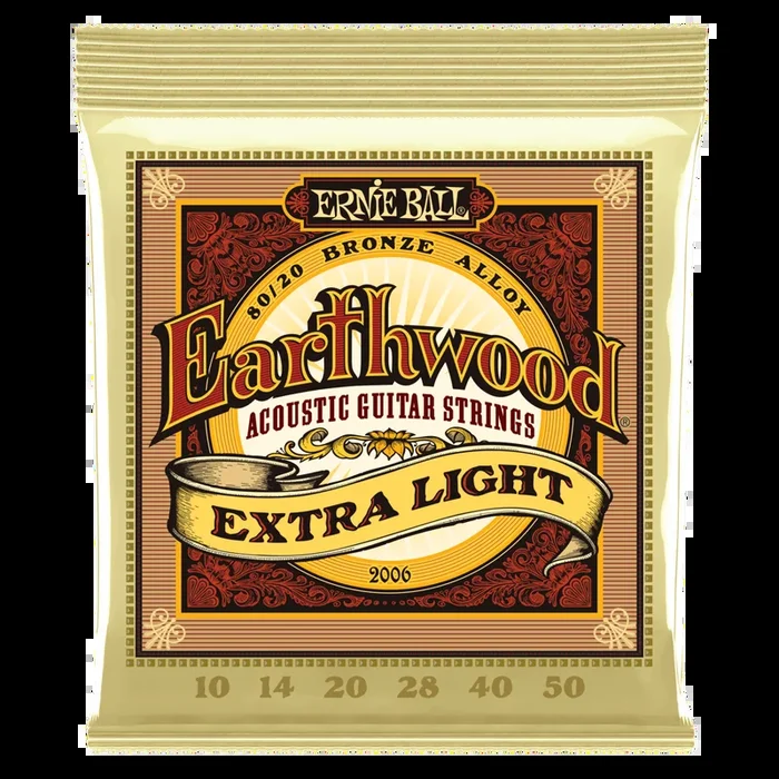 Ernie Ball Extra LightEarthwood 80/20 Bronze Acoustic Guitar Strings