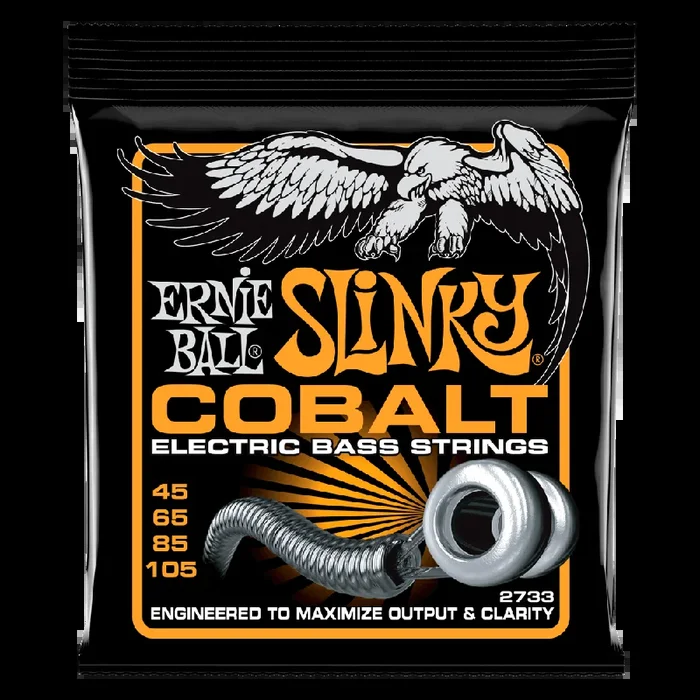 Ernie Ball Hybrid Slinky Cobalt Electric Bass Strings, 45-105 Gauge