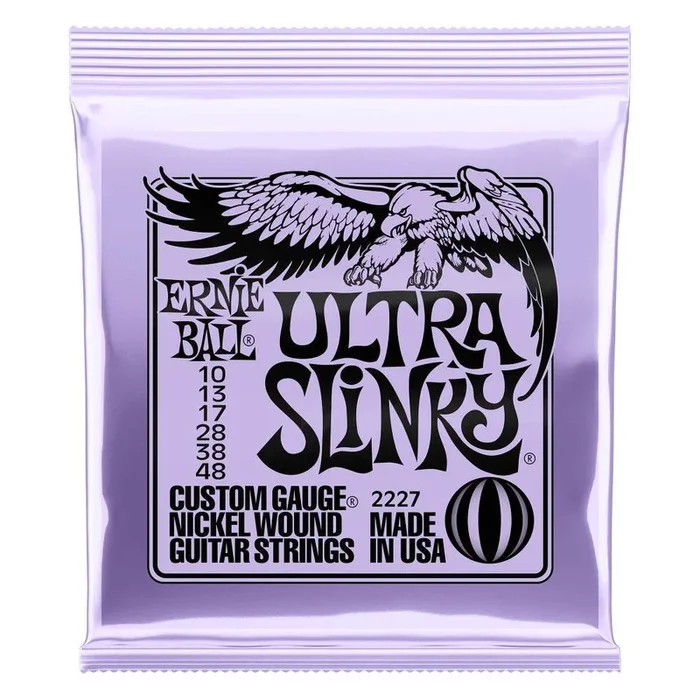 ERNIE BALL P02227 Ultra Slinky Nickel Wound Electric Guitar Strings 10-48 Gauge