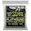 Ernie Ball Regular Slinky Flatwound Short Scale Electric Bass Strings (45 – 105)