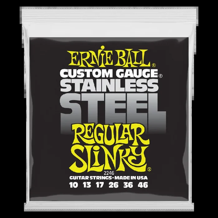 Ernie Ball Regular Slinky Stainless Steel Wound Electric Guitar Strings