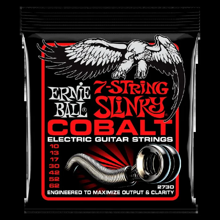 Ernie Ball Skinny Top Heavy Bottom Slinky Cobalt 7-String Electric Guitar Strings