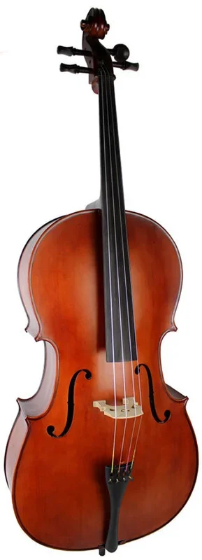 Ernst Keller CB295E Series 4/4 Size Cello Outfit in Antique Semi-Matte Finish