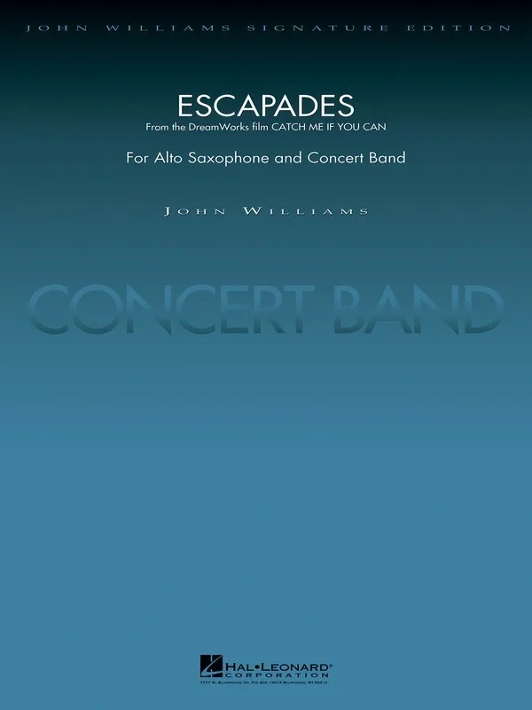 Escapades For Alto Saxophone and Concert Band (Music Score/Parts)