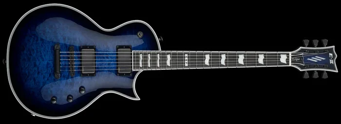 ESP E-II Eclipse Quilted Maple Reindeer Blue Electric Guitar