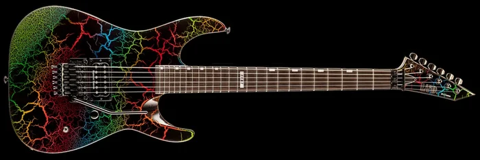 ESP LTD M-1 Custom 87′ Series Electric Guitar Rainbow Crackle