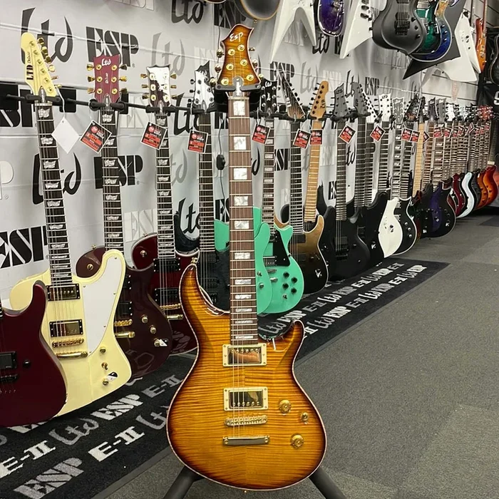 ESP Original Custom Shop Mystique CTM Electric Guitar Tea Sunburst