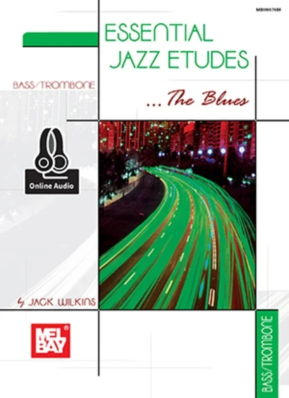Essential Jazz Etudes Blues Bass/Trombone Book/Oa (Softcover Book/Online Audio) Book