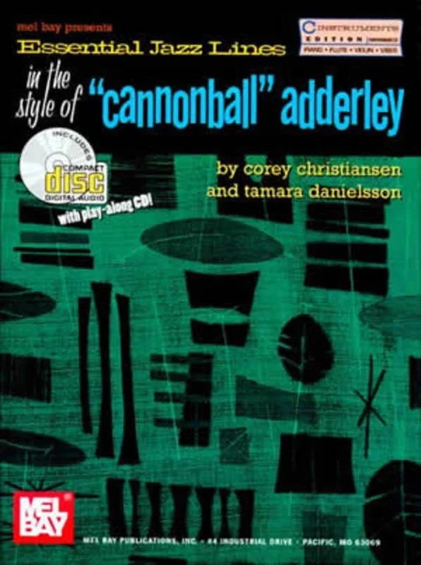 Essential Jazz Lines Style Of Cannonball Adderly C Ed Book/CD