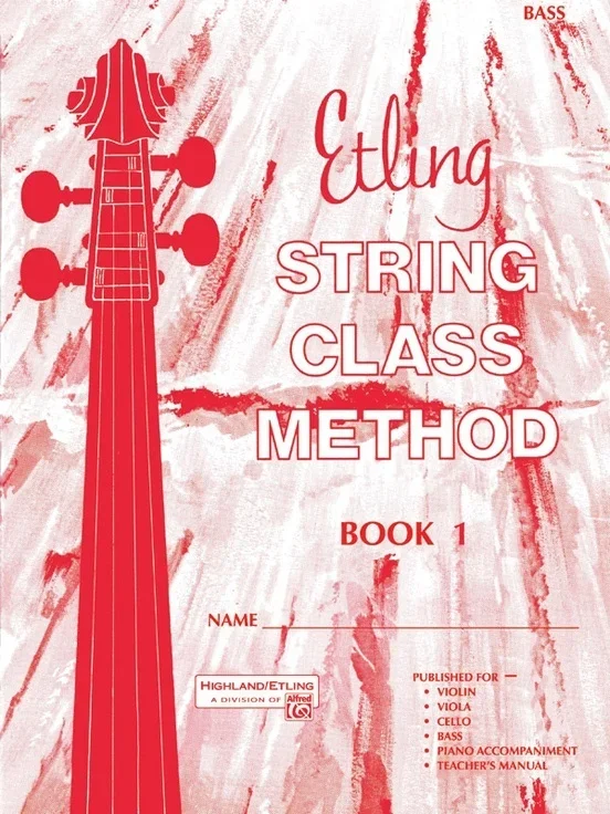 Etling String Class Method Book 1 Double Bass